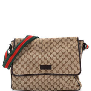 Gucci Web Strap Flap Messenger Gg #238847G96B
